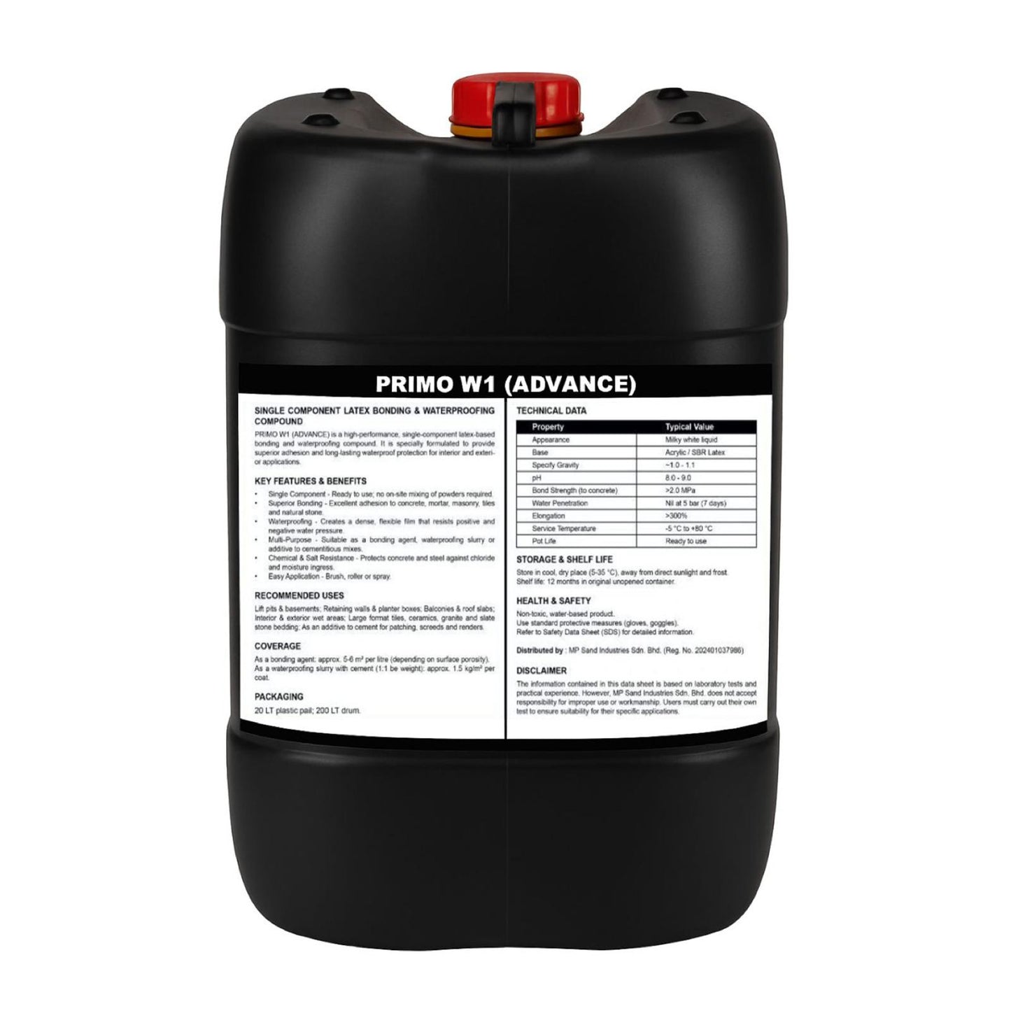 W1 (ADVANCE) CEMENT STRENGTHENER PRIMO 20L